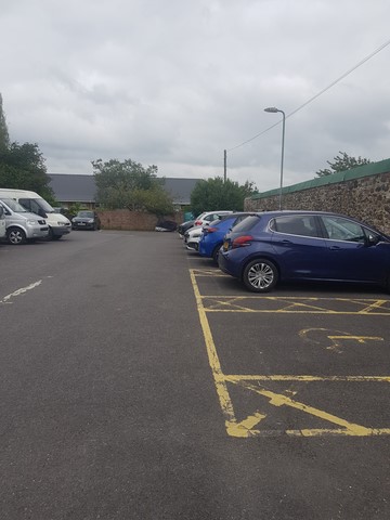 View of Silver Street Car park Honiton